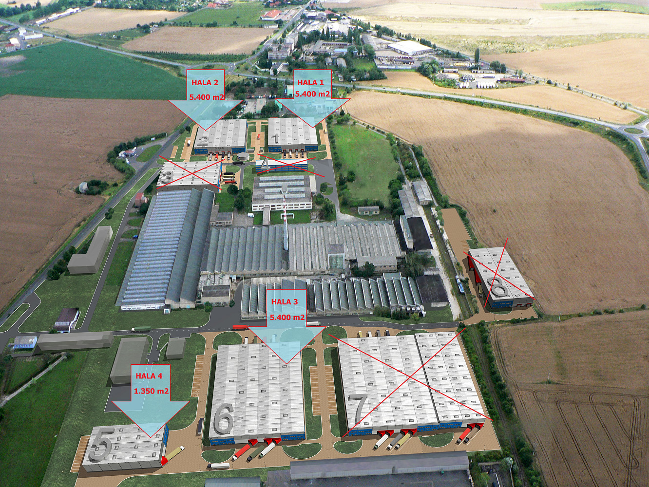 Pronájem skladovacích prostor 17 550 m² – fotografie 3