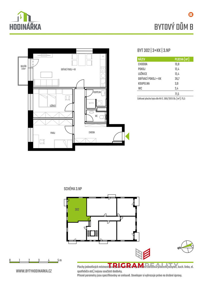 Prodej bytu 3+kk 72 m² – fotografie 5