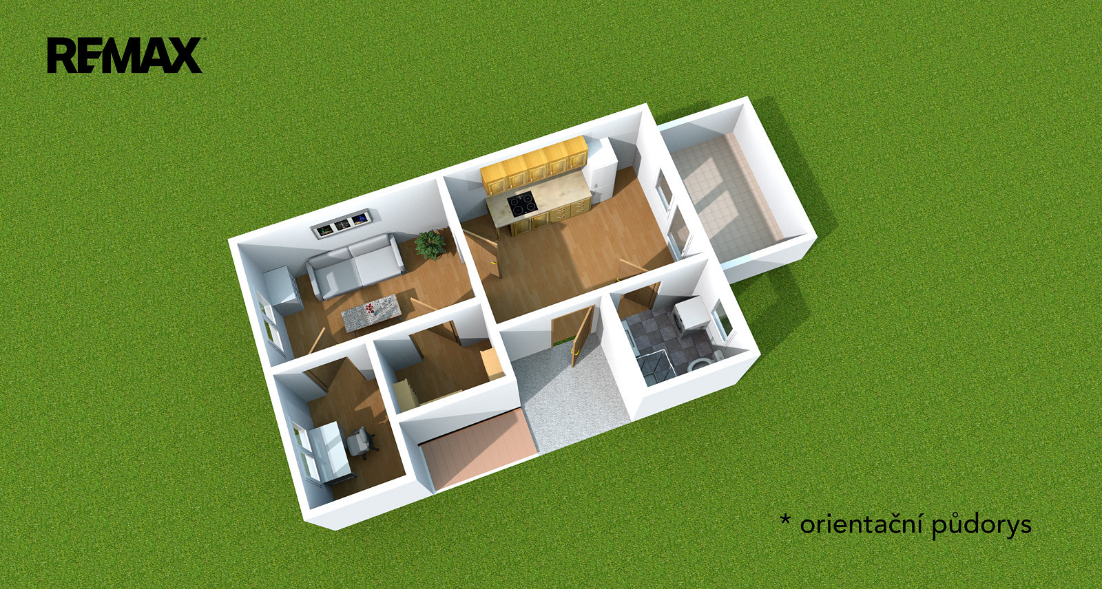 Pronájem bytu 2+kk 42 m² – fotografie 4