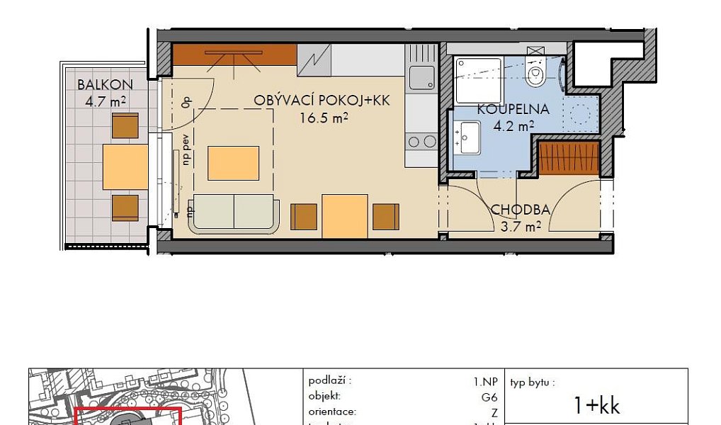 Prodej bytu 1+kk 25 m², Praha – náhled fotky 5