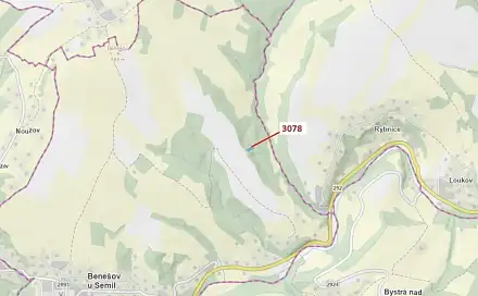 Dražba lesa 1 110 m², Benešov u Semil
