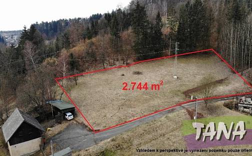 Prodej stavebního pozemku 2 744 m², Koberovy, okres Jablonec nad Nisou