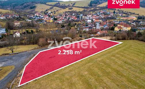 Prodej stavebního pozemku 2 258 m², Ludkovice, okres Zlín