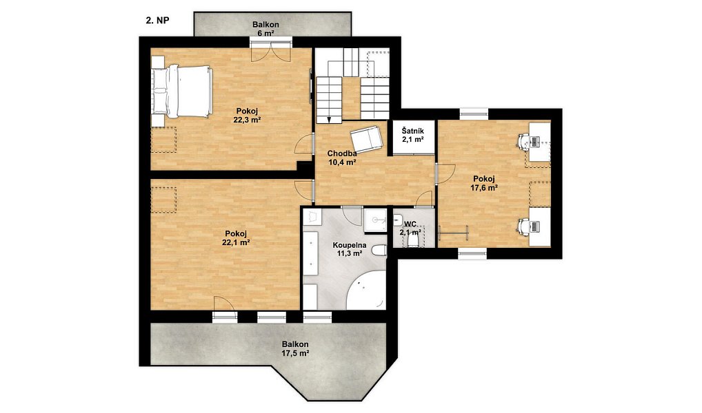 Prodej domu 323 m² s pozemkem 1 018 m², Kly – náhled fotky 12