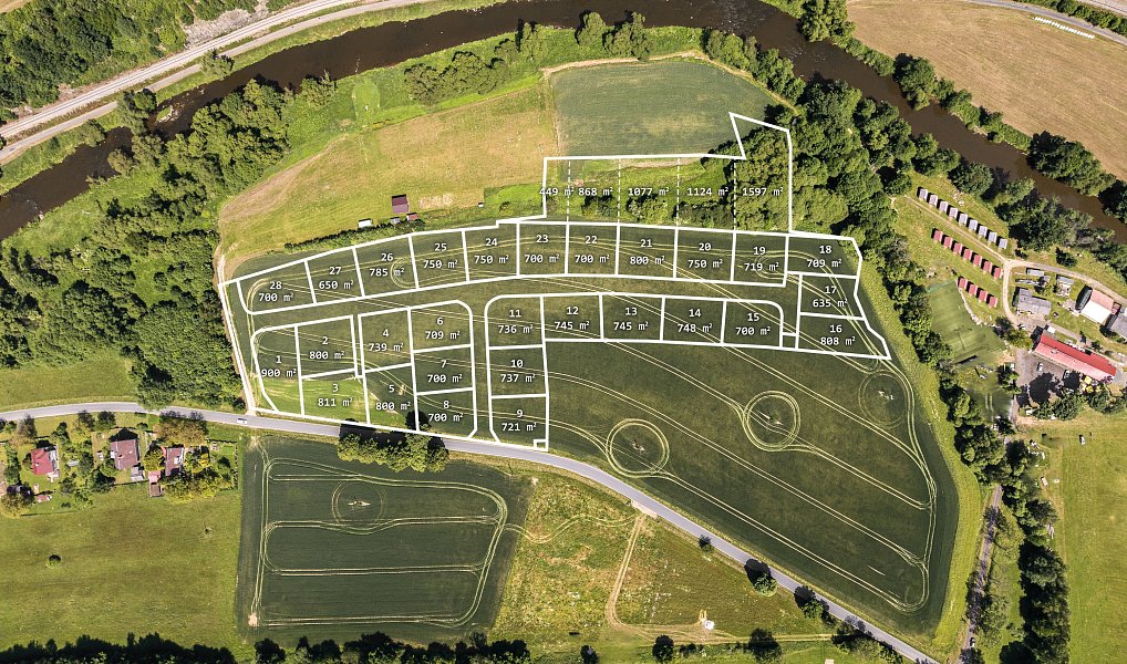 Prodej stavebního pozemku 739 m², Zruč nad Sázavou – náhled fotky 3