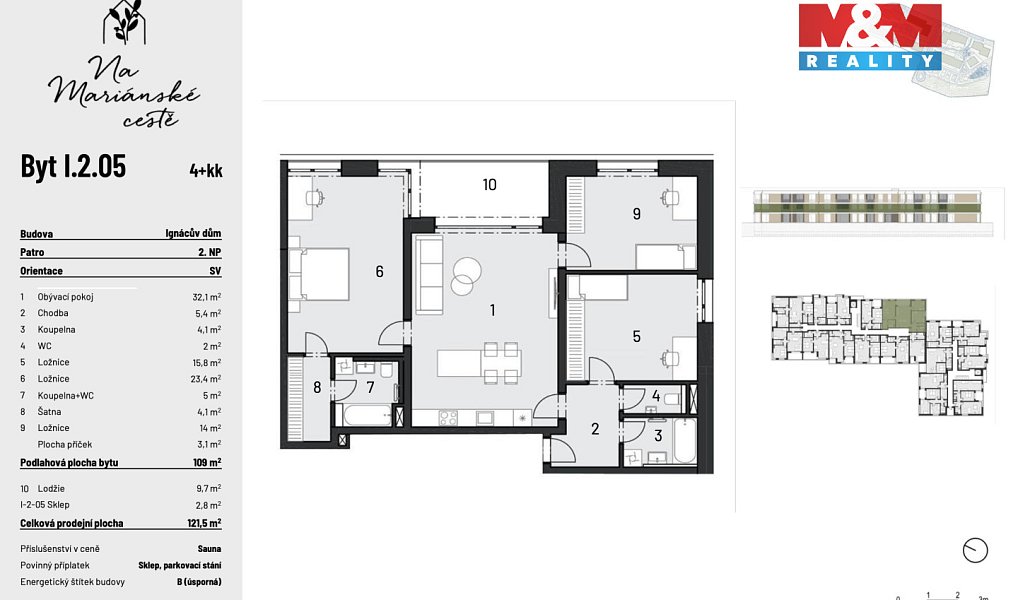 Prodej bytu 4+kk 109 m², Brandýs nad Labem-Stará Boleslav – náhled fotky 3