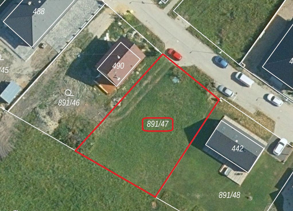 Prodej stavebního pozemku 726 m² – fotografie 3