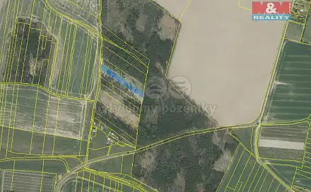 Prodej lesa 3 630 m², Stehlovice, okres Písek