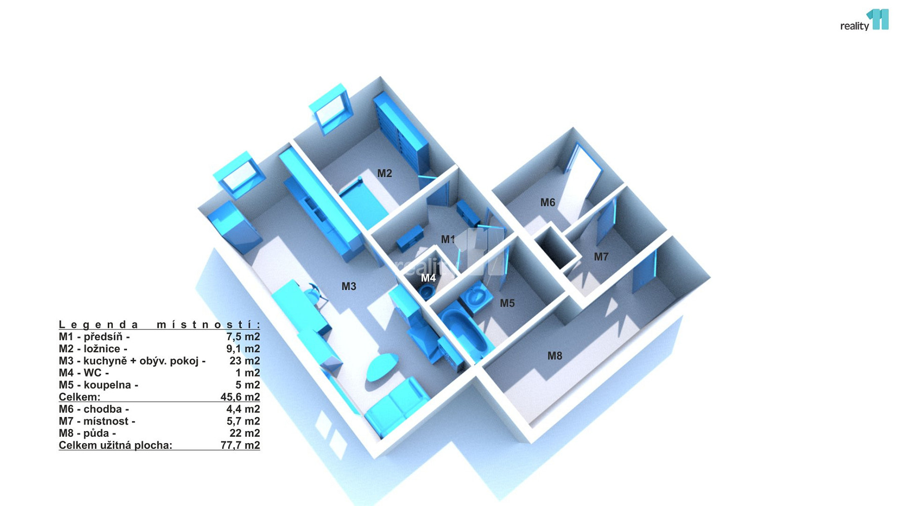 Prodej bytu 1+1 77 m² — photo 3