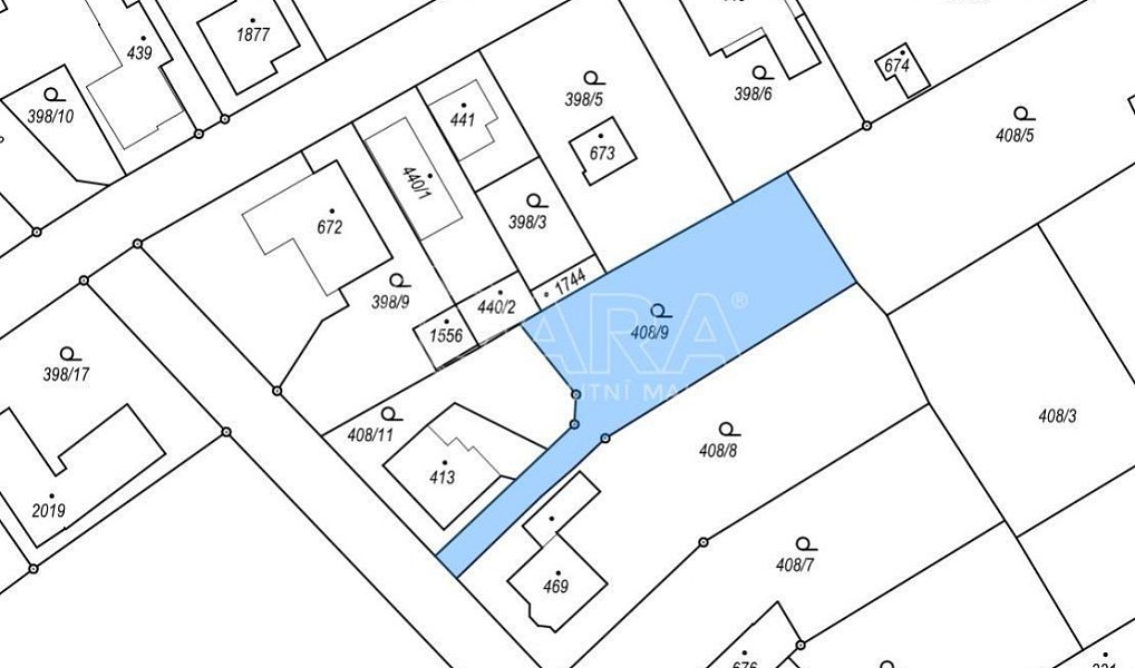 Prodej stavebního pozemku 710 m², Libiš – náhled fotky 2