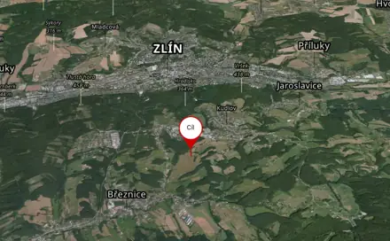 Prodej pole 2 635 m², Březnice, okres Zlín
