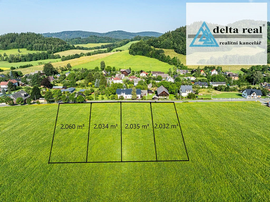 Prodej stavebního pozemku 2 034 m² – fotografie 2