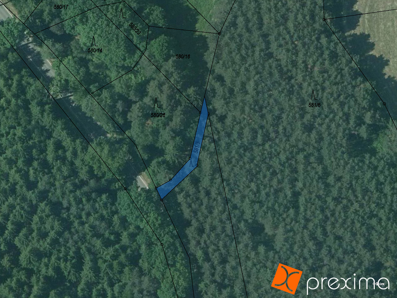 Prodej lesa 10 m²