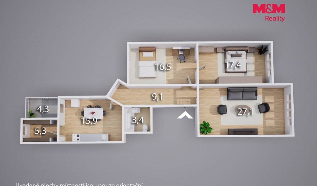 Prodej bytu 3+1 102 m², Teplice – náhled fotky 14