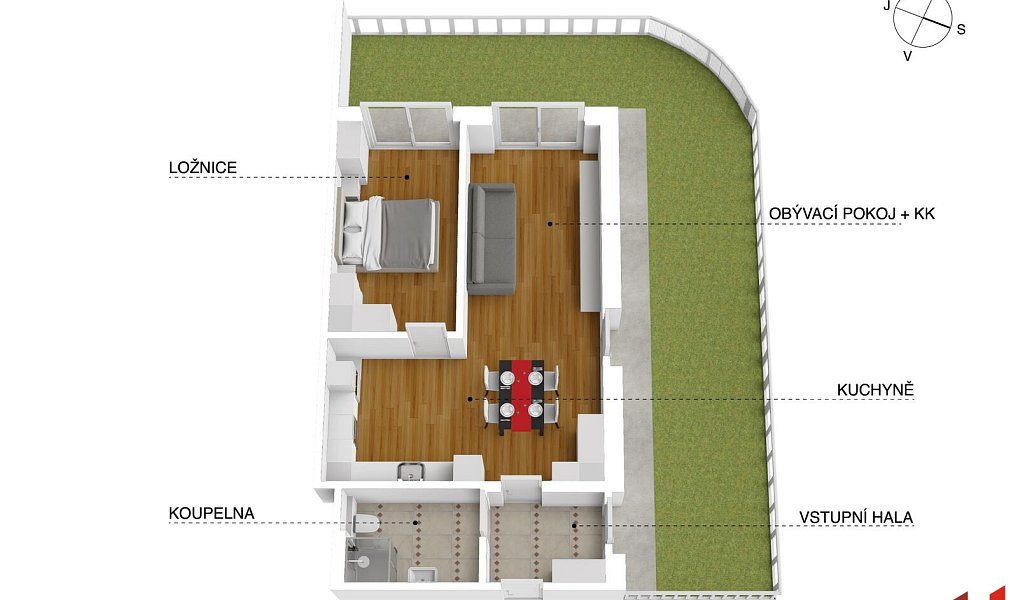 Prodej bytu 2+kk 55 m², Praha – náhled fotky 4