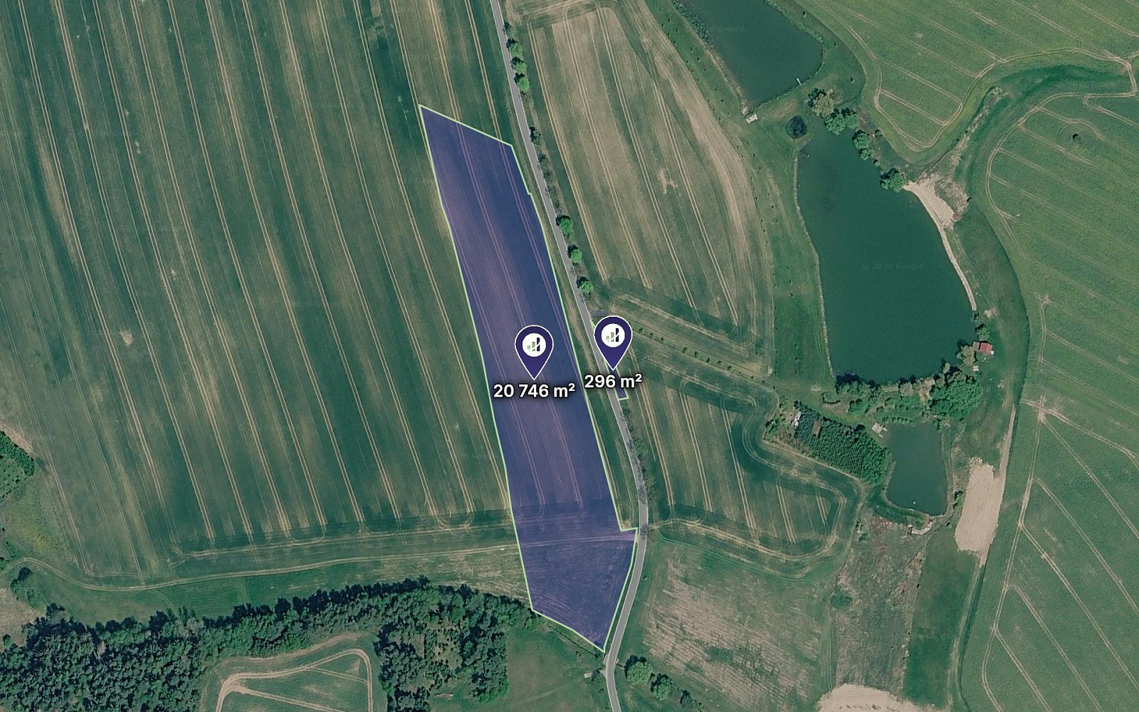 Prodej pole 21 042 m²