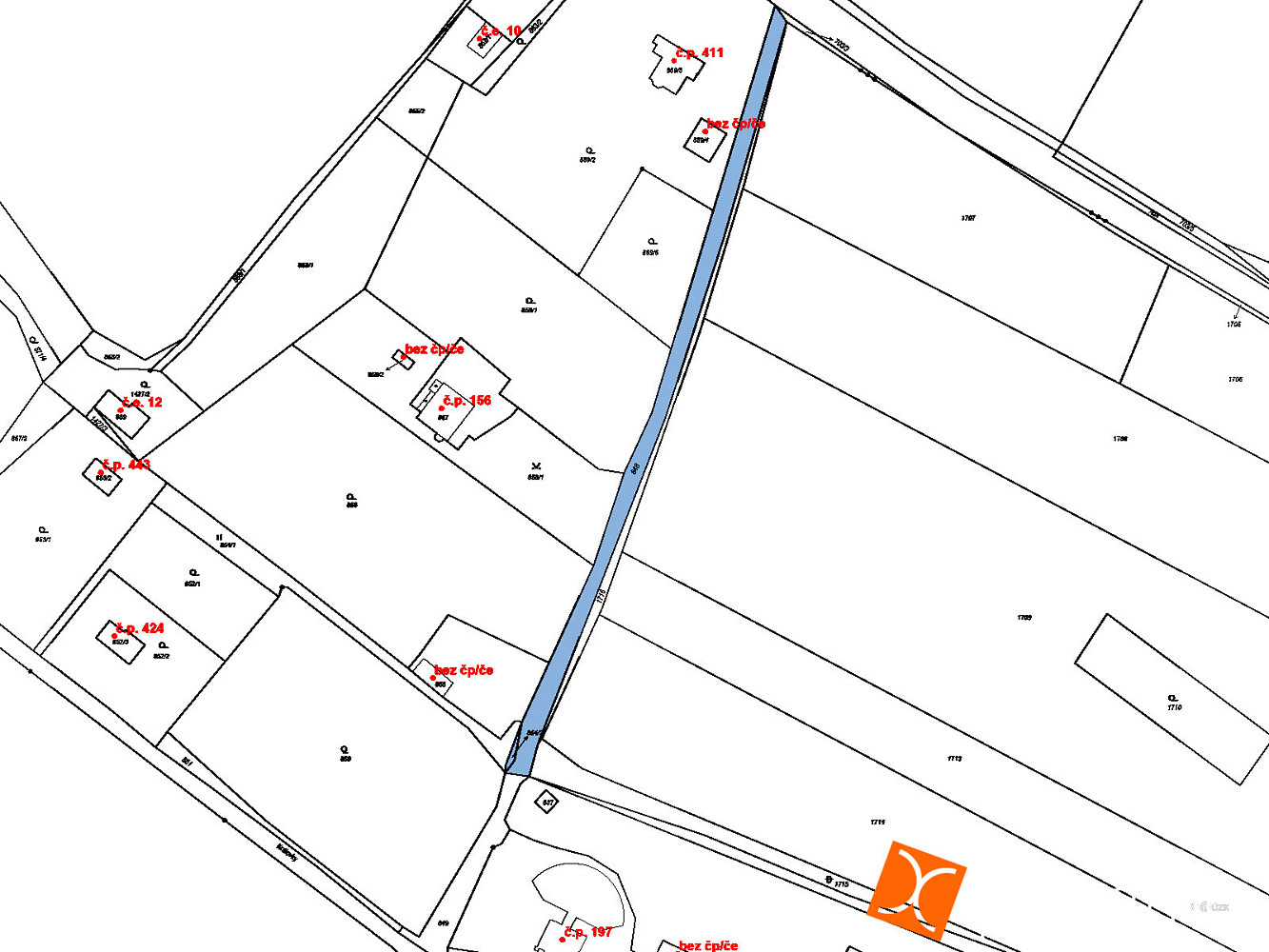 Prodej pozemku 25 m² – pohled 2