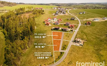 Prodej stavebního pozemku 1 985 m², Václavov u Bruntálu - Horní Václavov, okres Bruntál