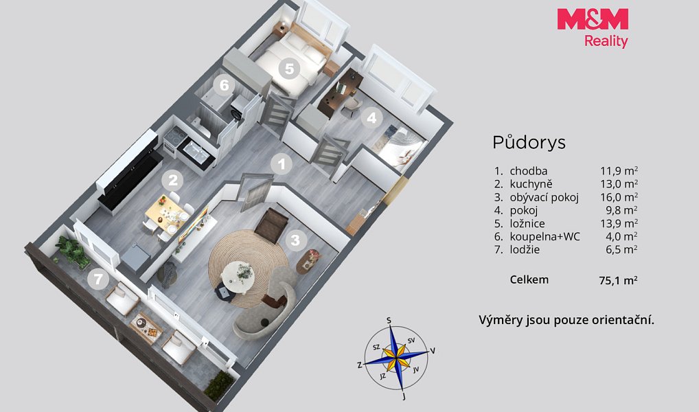 Prodej bytu 3+1 68 m², Most – náhled fotky 16