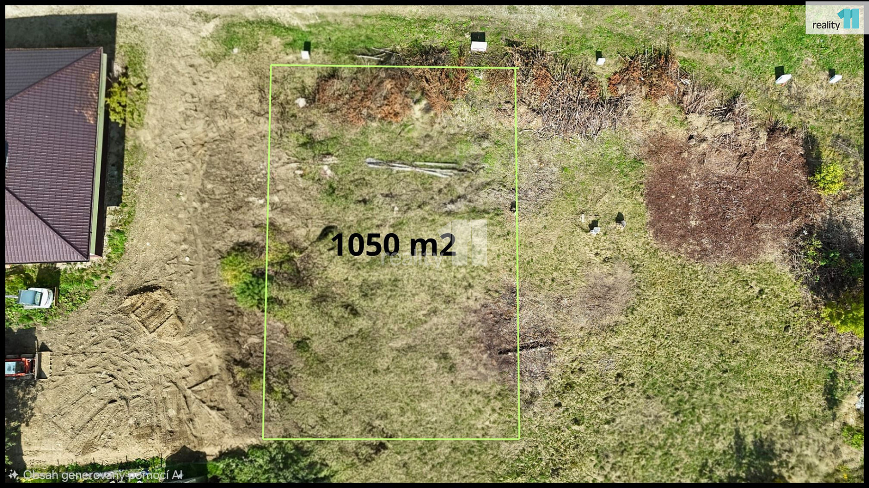 Prodej stavebního pozemku 1 050 m²