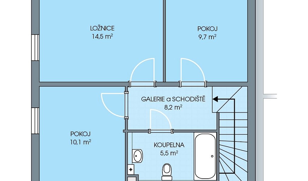 Prodej domu 97 m² s pozemkem 420 m², Kamenice – náhled fotky 5