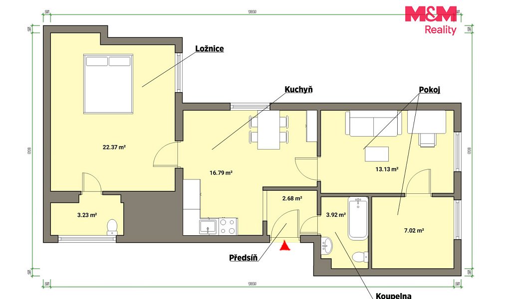 Prodej bytu 3+1 70 m², Mariánské Lázně – náhled fotky 7