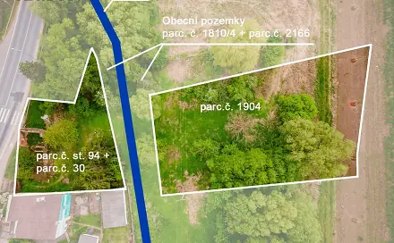 Prodej stavebního pozemku 2 104 m², Hořovičky, okres Rakovník