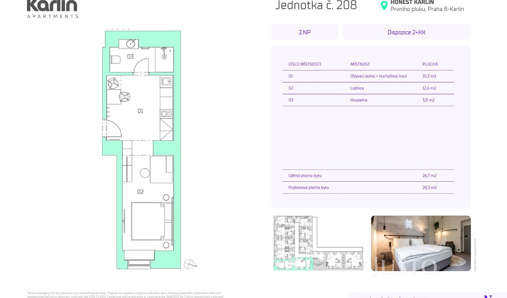 Prodej bytu 1+kk 27 m², Praha – náhled fotky 12