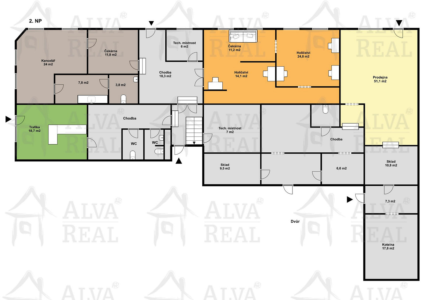 Prodej nájemního domu, činžáku 510 m² – fotografie 2