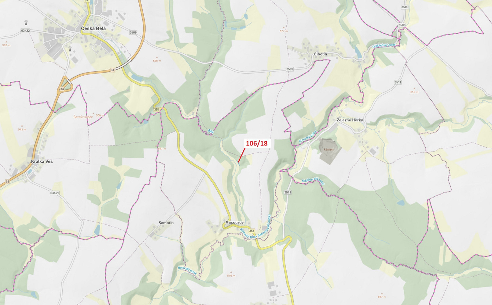 Dražba louky 135 m²