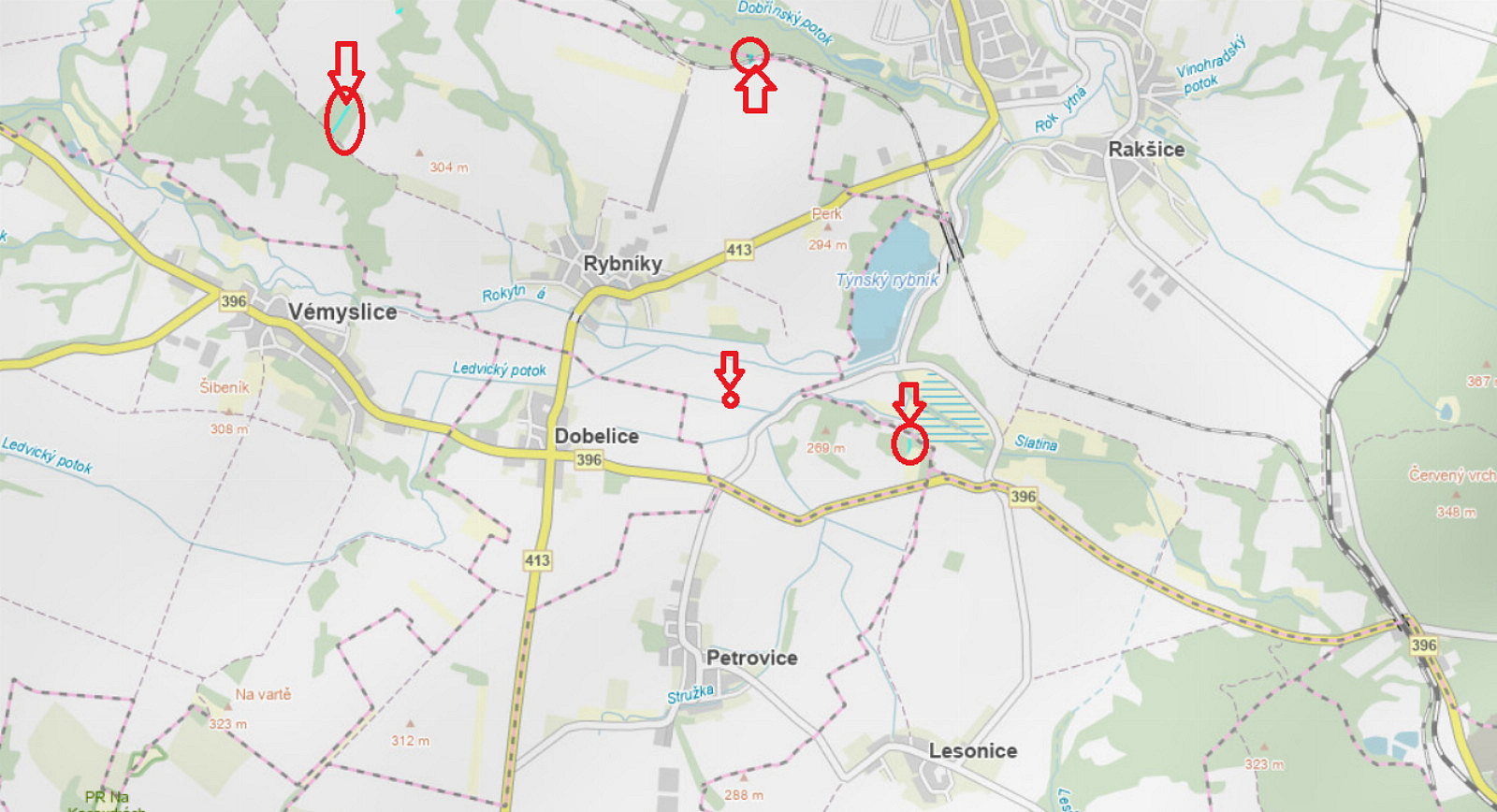Prodej lesa 3 133 m²