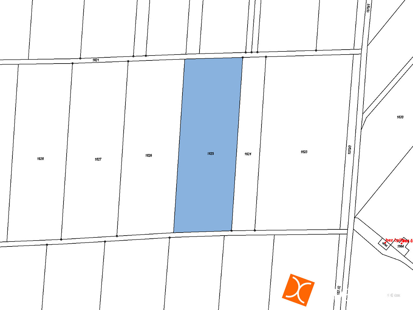 Prodej komerčního pozemku 1 396 m² – fotografie 3