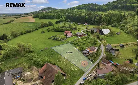 Prodej stavebního pozemku 1 999 m², Podhradí, okres Jičín