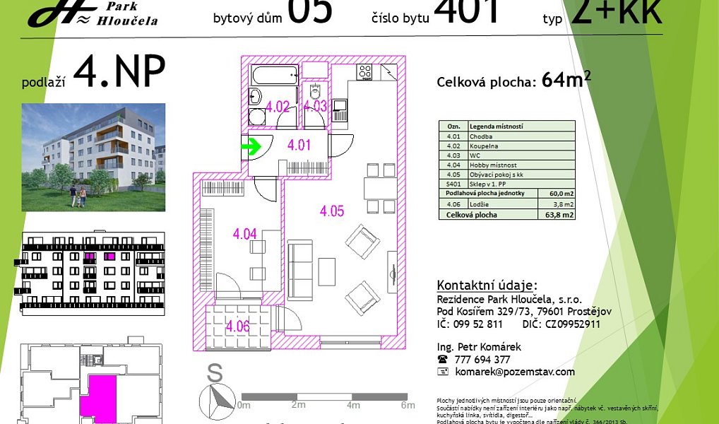 Prodej bytu 2+kk 60 m², Prostějov – náhled fotky 3