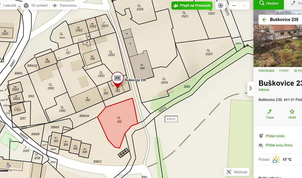 Prodej stavebního pozemku 669 m², Podbořany – náhled fotky 4