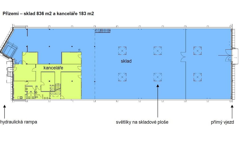Pronájem skladovacích prostor 1 395 m², Praha – náhled fotky 10