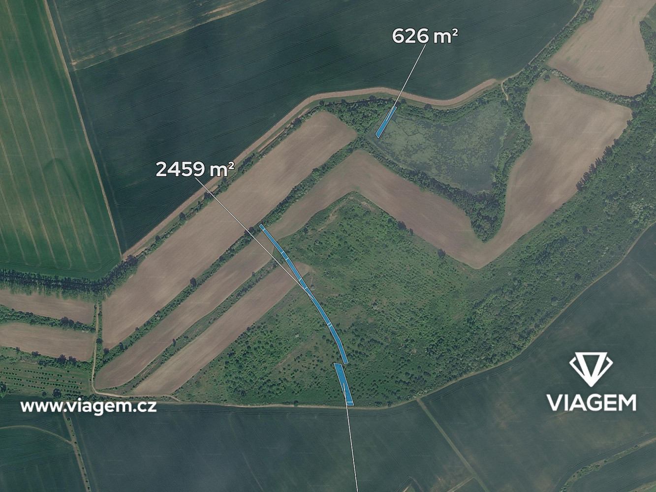 Prodej pole 2 100 m² – fotografie 2