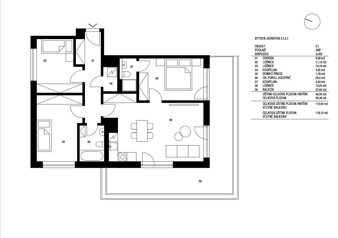 Prodej bytu 4+kk 118 m² – fotografie 3