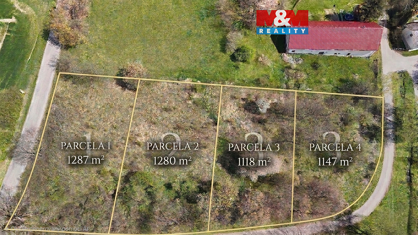 Prodej stavebního pozemku 1 280 m²
