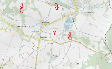 Prodej lesa 3 133 m², Vémyslice - Horní Bříza