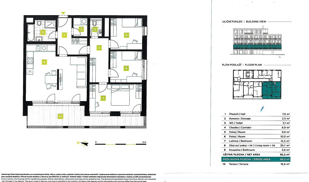 Prodej bytu 4+kk 98 m², Beroun – náhled fotky 3