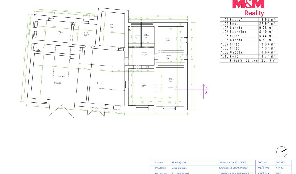 Prodej domu 130 m² s pozemkem 1 032 m², Sebranice – náhled fotky 18