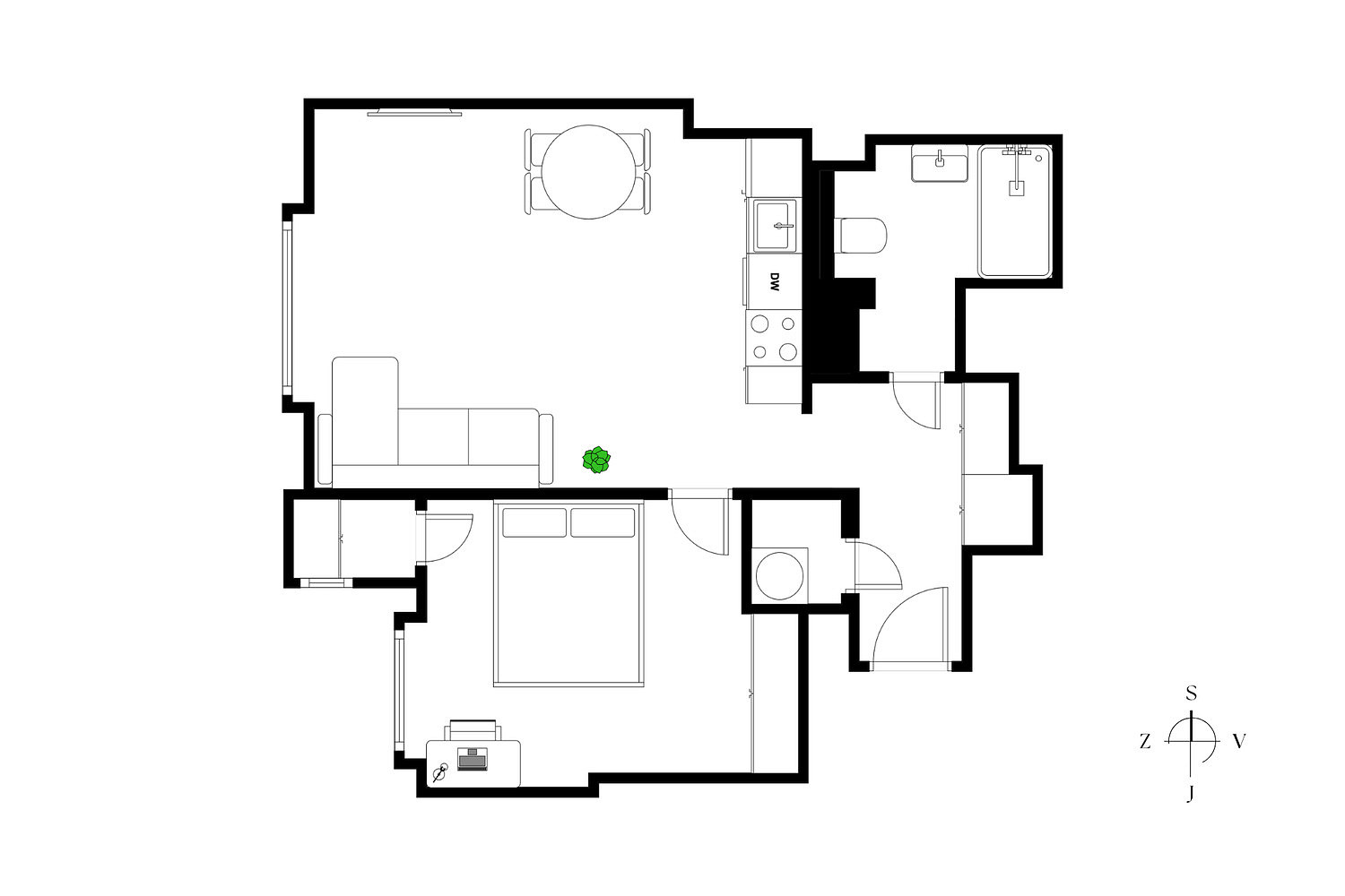 Prodej bytu 2+kk 47 m² – fotografie 3