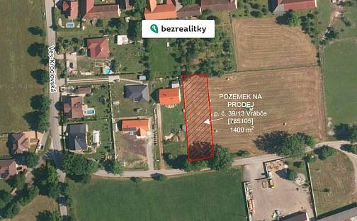 Prodej stavebního pozemku 1 400 m², Vrábče, okres České Budějovice