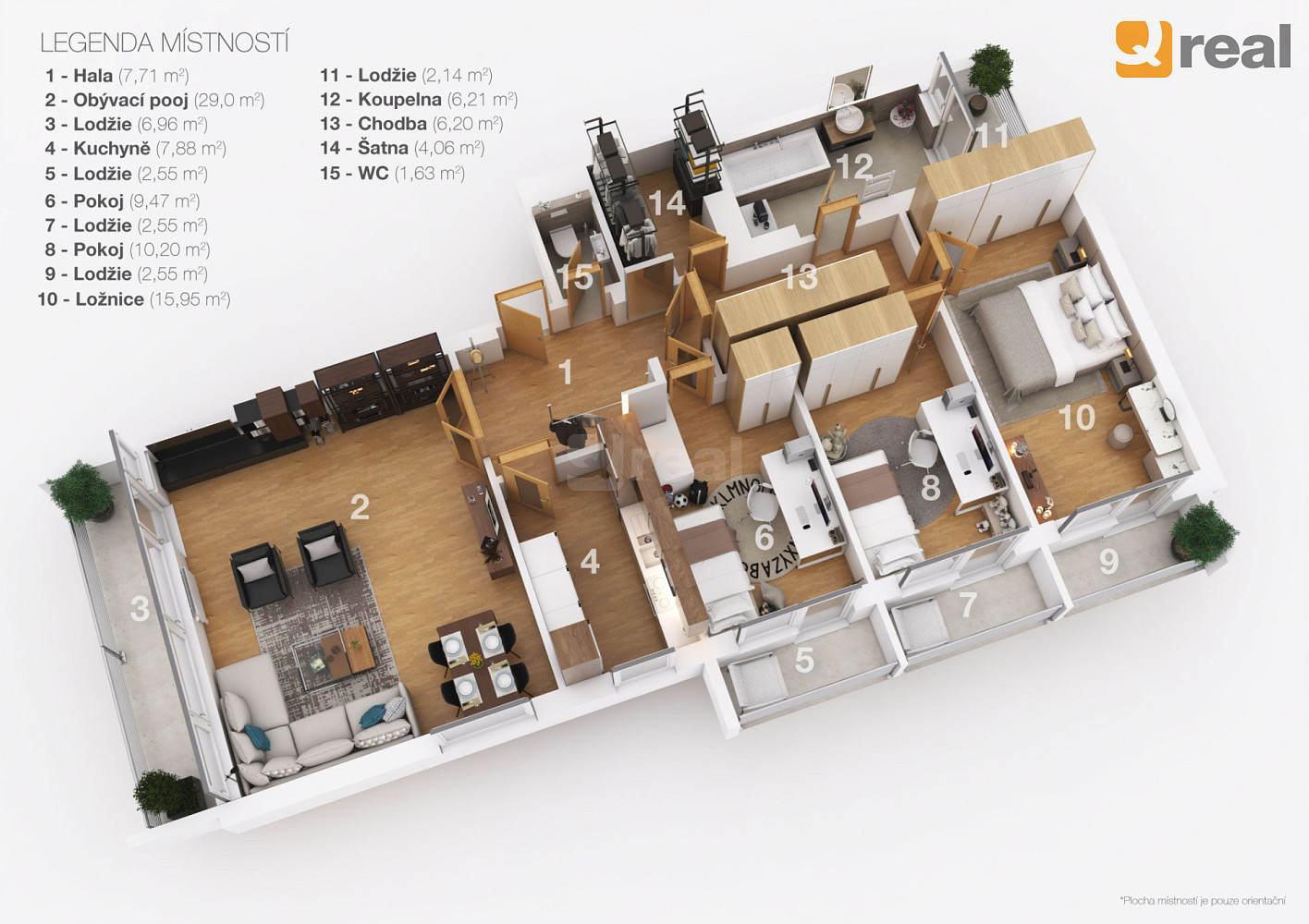 Pronájem bytu 4+1 100 m² — photo 3