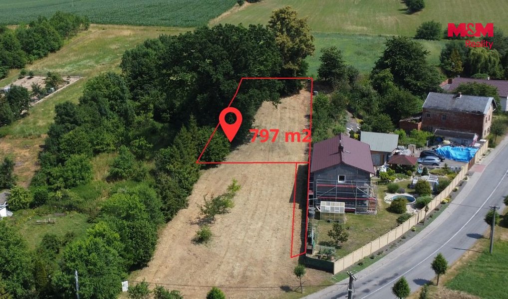 Prodej stavebního pozemku 797 m², Třebom – náhled fotky 3