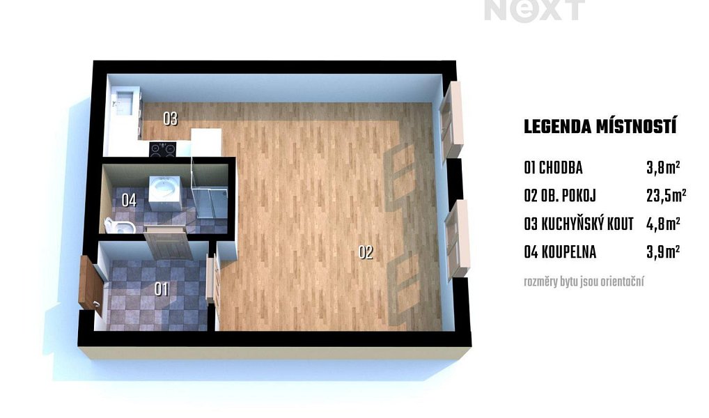 Prodej bytu 1+kk 36 m², Deštné v Orlických horách – náhled fotky 16