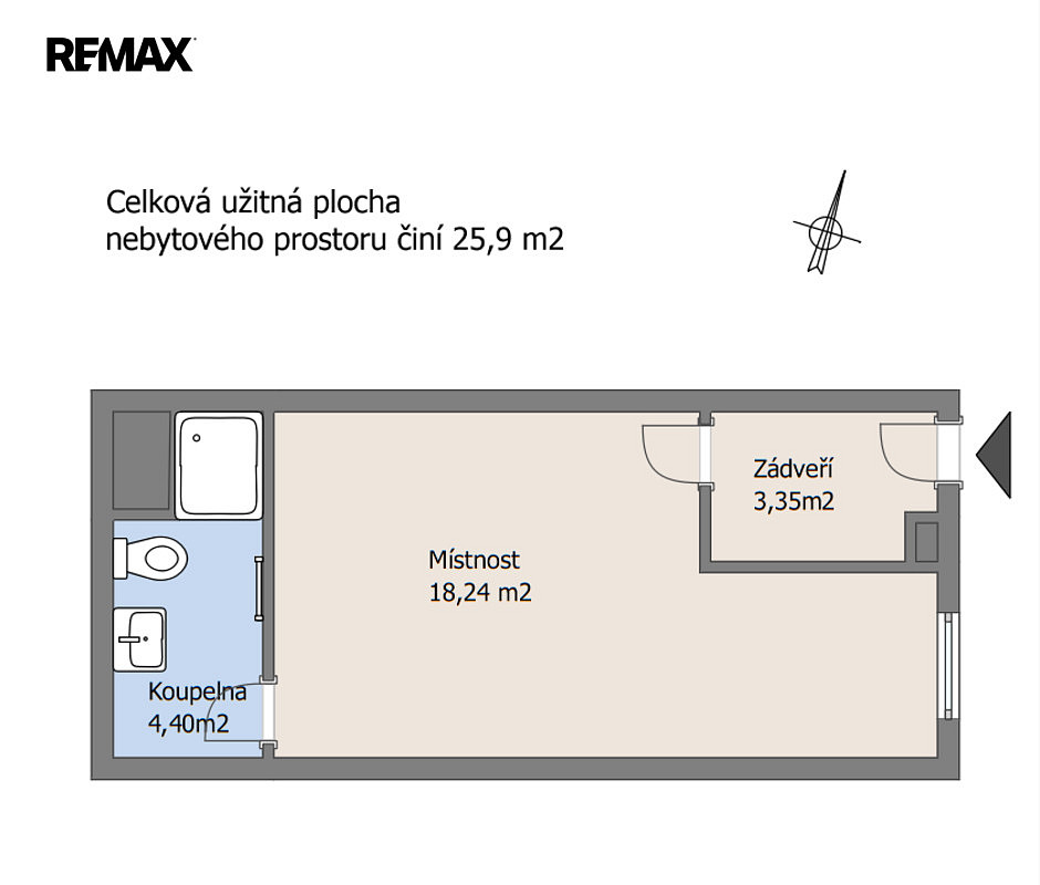 Pronájem obchodních prostor 26 m² – fotografie 3