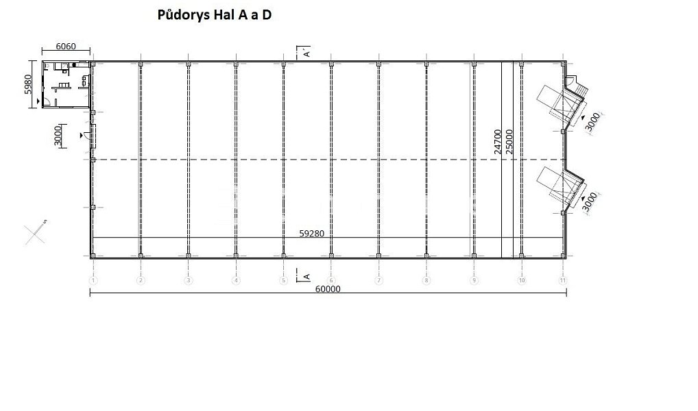 Pronájem výrobních prostor 1 481 m², Holubice – náhled fotky 4