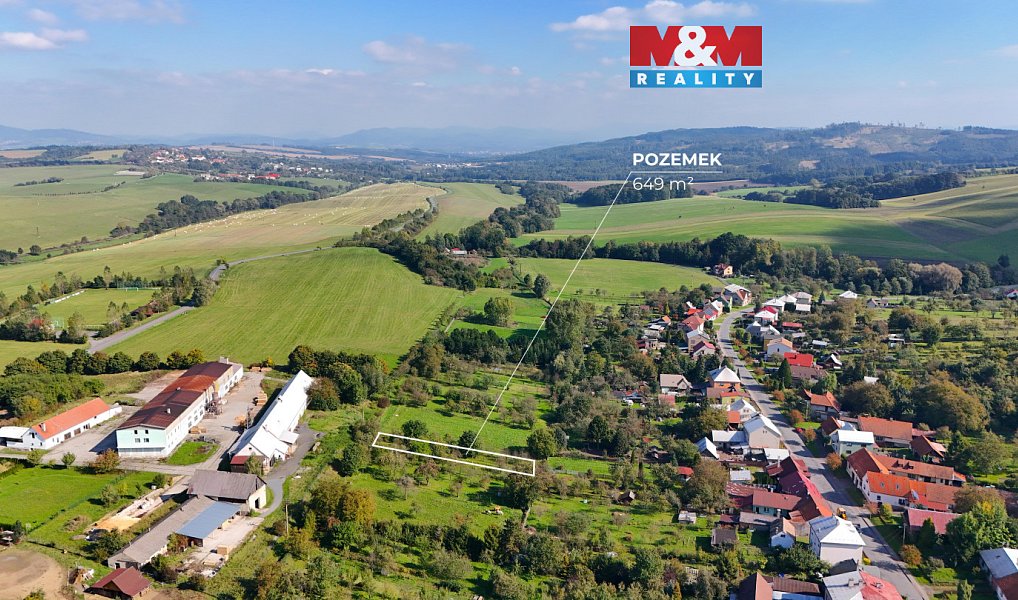 Prodej stavebního pozemku 649 m², Loučka – fotka 1 z 6